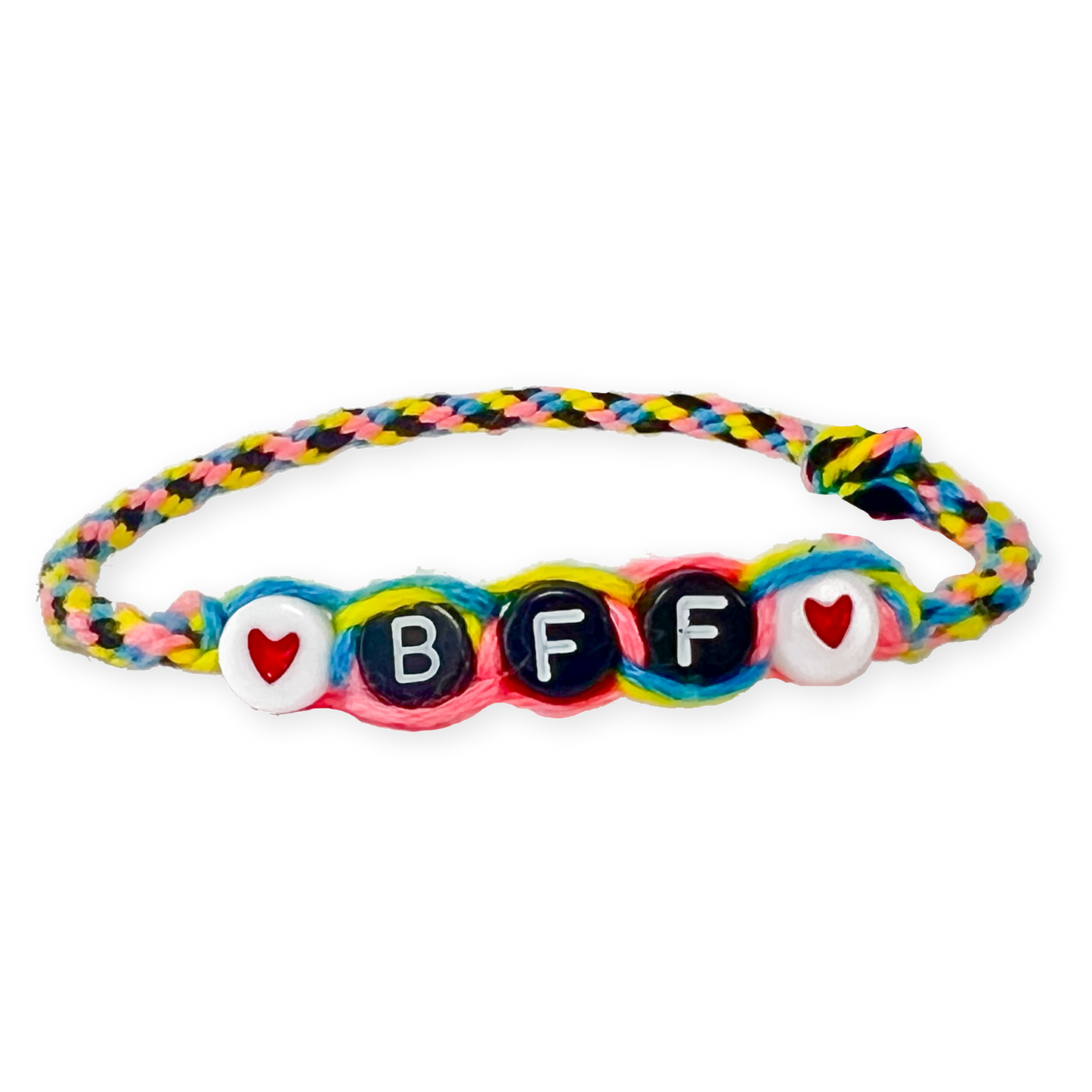 Colourful handmade BFF letter bead friendship bracelet