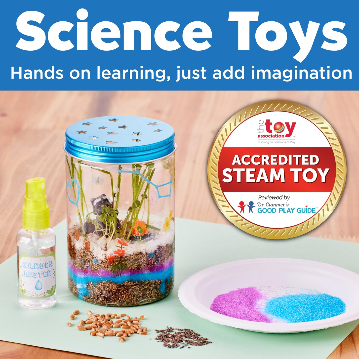 Grow 'N' Glow Terrarium hands-on STEAM science and gardening activity for kids