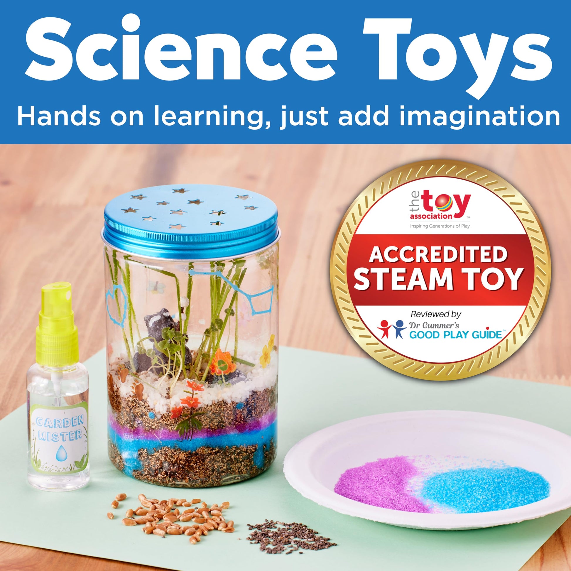 Grow 'N' Glow Terrarium hands-on STEAM science and gardening activity for kids