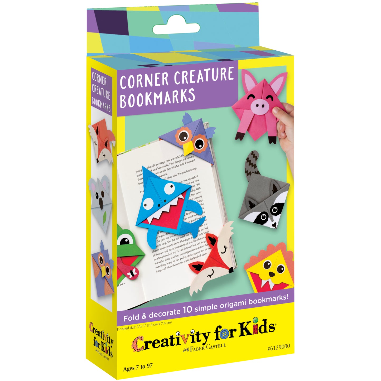 Creativity for Kids Corner Creature origami animal bookmarks craft kit