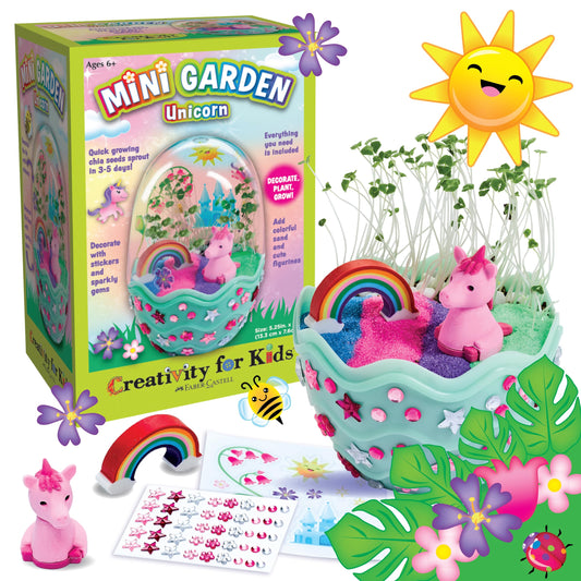 Creativity for Kids Unicorn Mini Garden grow your own kids gardening kit