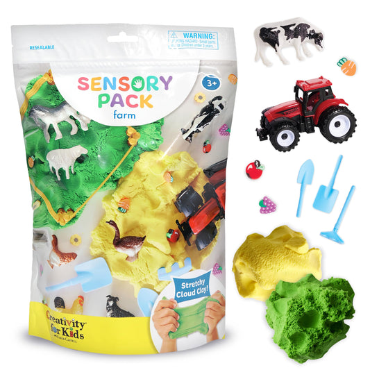 Creativity for Kids Farm Sensory Pack with farm animals, tractor and sensory play materials