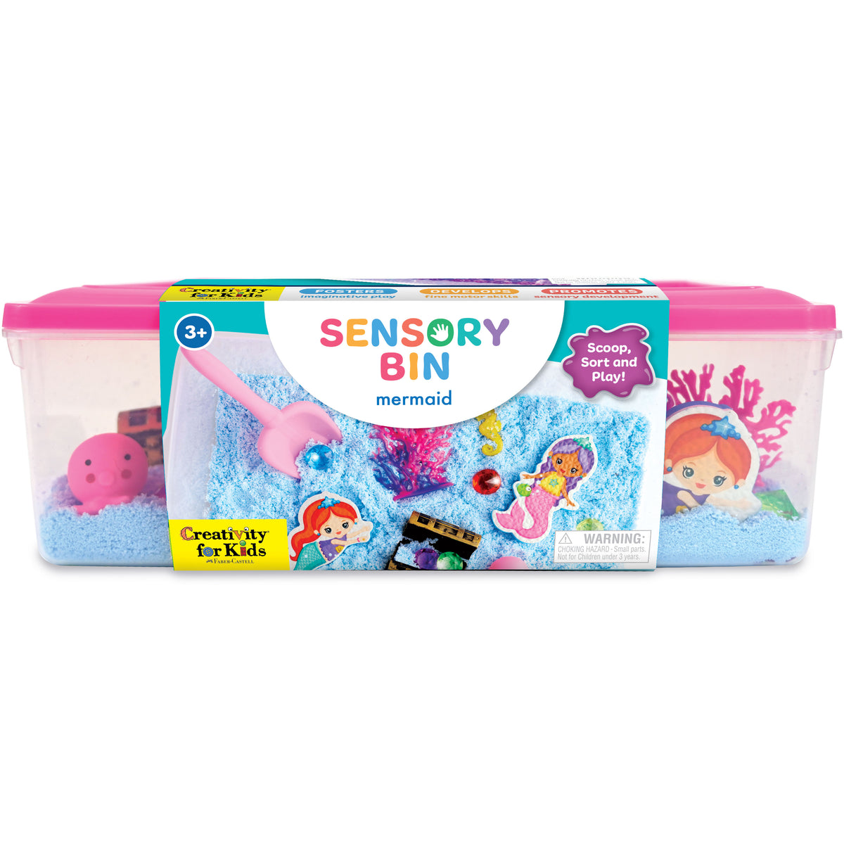 Creativity for Kids Mermaid Sensory Bin complete underwater play set